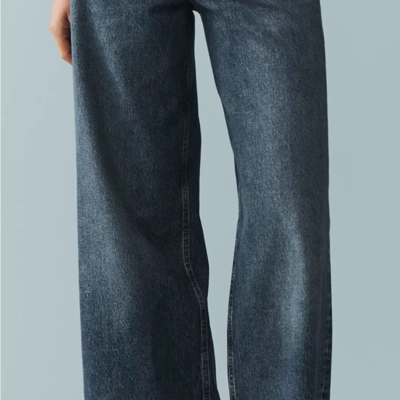 NWT AGOLDE Dame High-Rise Wide-Leg Jeans - Picture 4 of 7